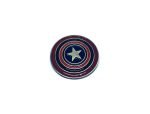 FPS-022=FPS-054 Captain America Star Brooch Pin