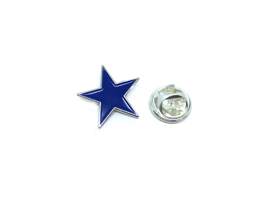Blue Enamel Star Lapel Pin