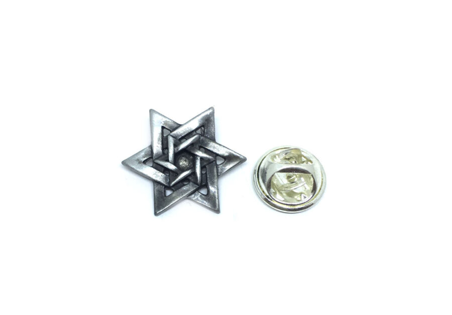 Silver plated Vintage Star Lapel Pin