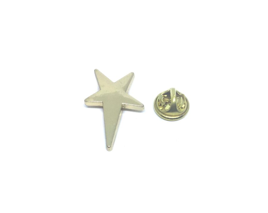 Gold tone Star Lapel Pin