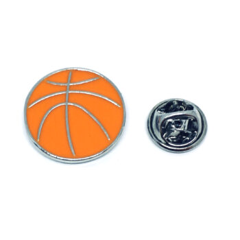 Orange Enamel Sport Pin