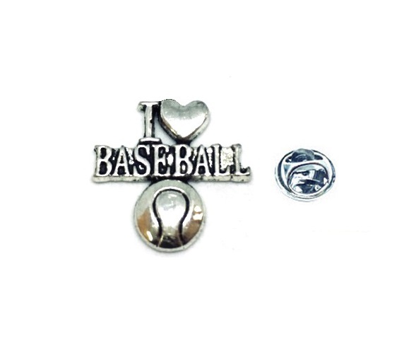 I Love Baseball Sport Pin