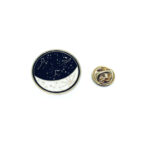 Gold plated Enamel Space Pin