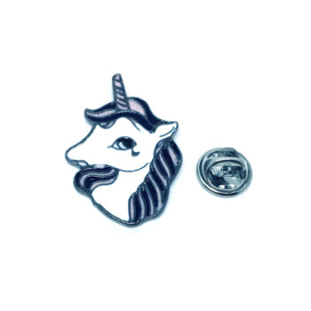 Unicorn Head enamel Pin