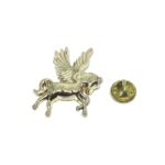 Gold tone Unicorn Lapel Pin