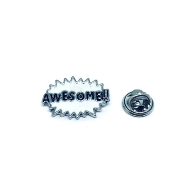 Awesome Word Lapel Pin