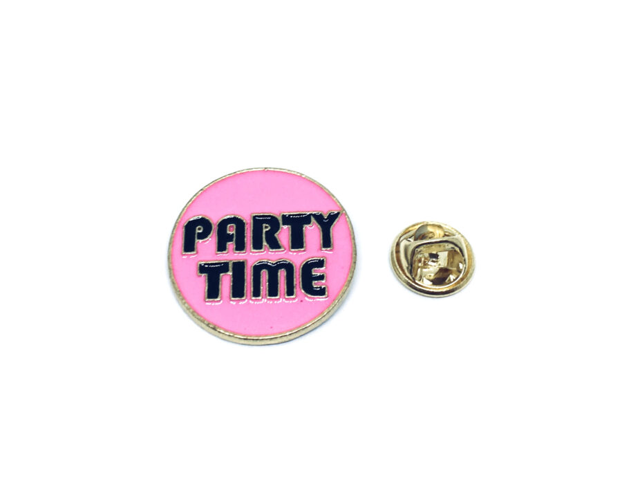 Party Time Word Lapel Pin
