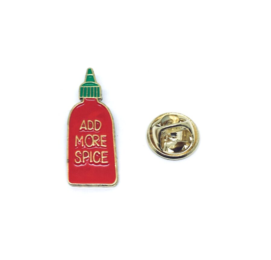 Add More Spice Word Lapel Pin