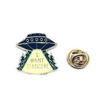 Want to Believe Word Lapel Pin