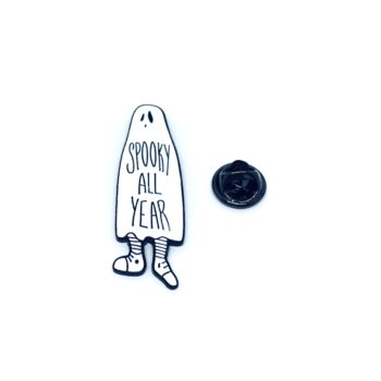 Spooky all Year Word Lapel Pin