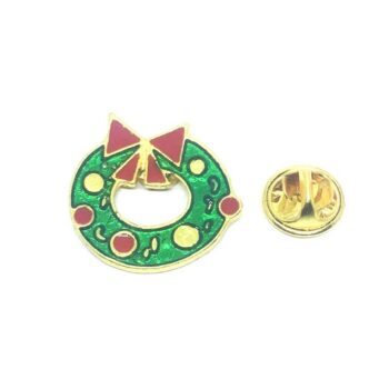 Gold plated Christmas Lapel Pin