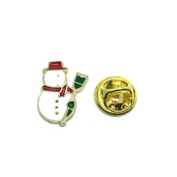 Gold Plated Christmas Lapel Pin