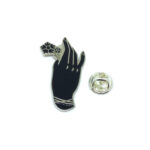 Hand with Rose Lapel Pin