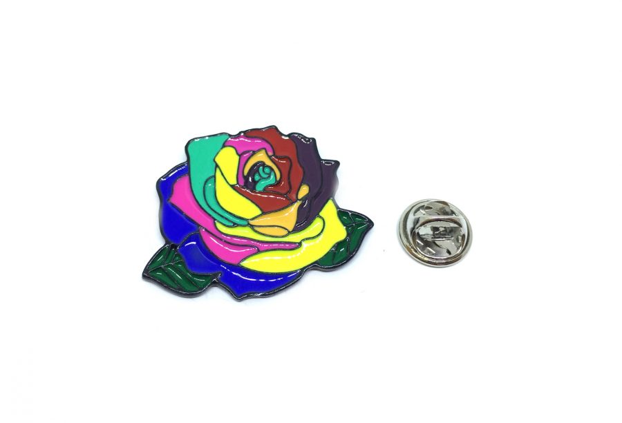 Colorful Rose Enamel Pin