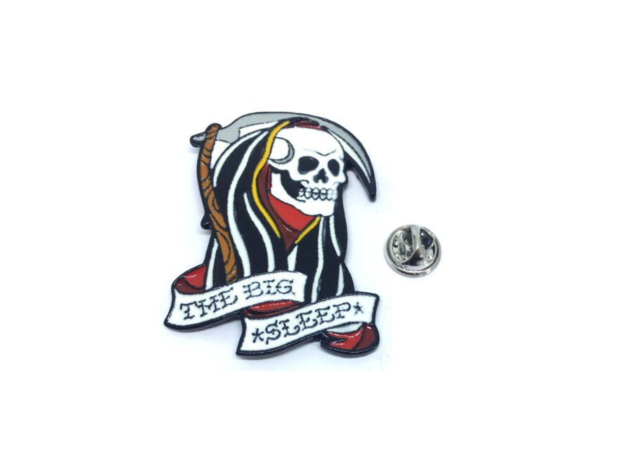 The Big Sleep Punk Skull Pin