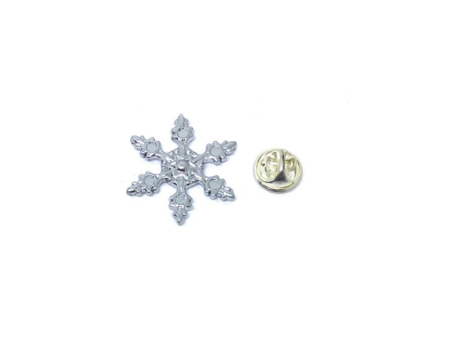 Silver tone Snowflake Pin