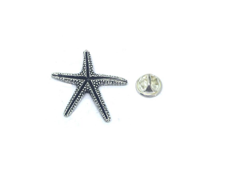 Black Starfish Enamel Pin