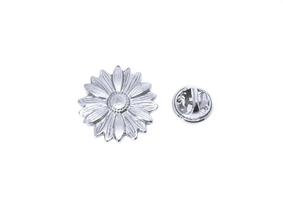 Silver Sunflower Pin