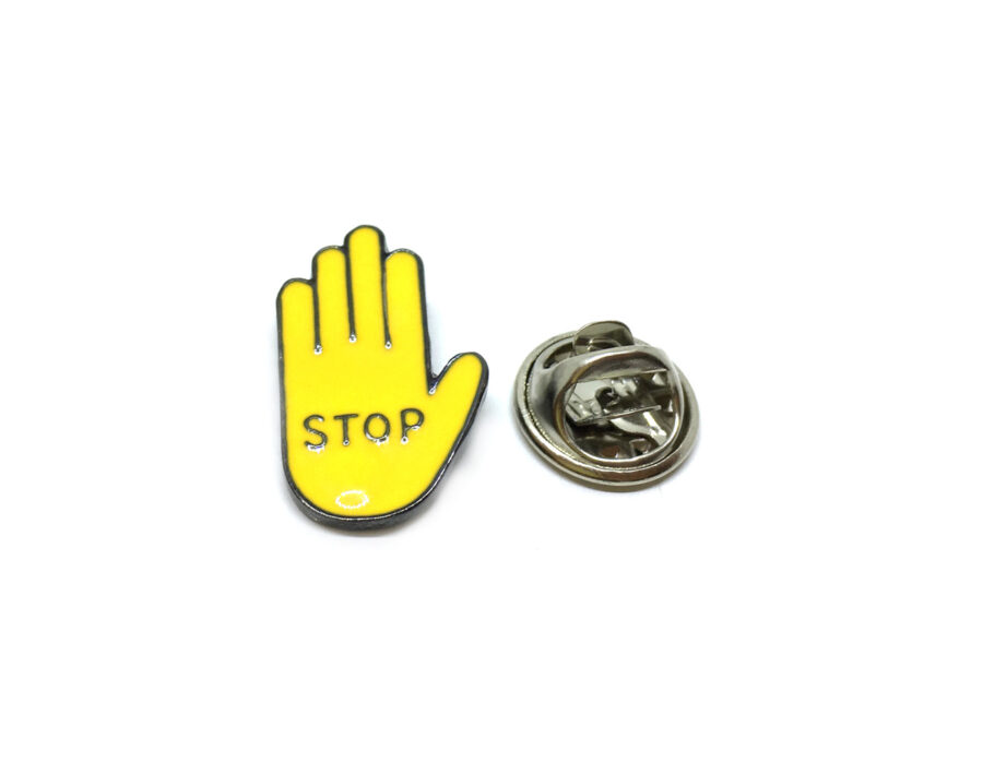 STOP Enamel Pin