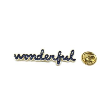 "Wonderful" Word Lapel Pin