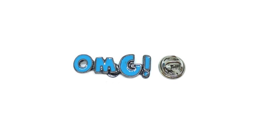 "OMG" Word Lapel Pin