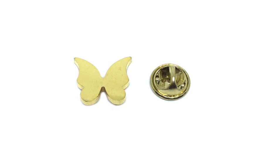 Gold Plated Tiny Butterfly Lapel Pin