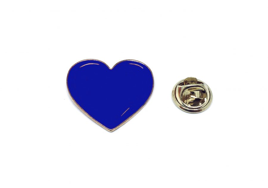 Blue Heart Pin
