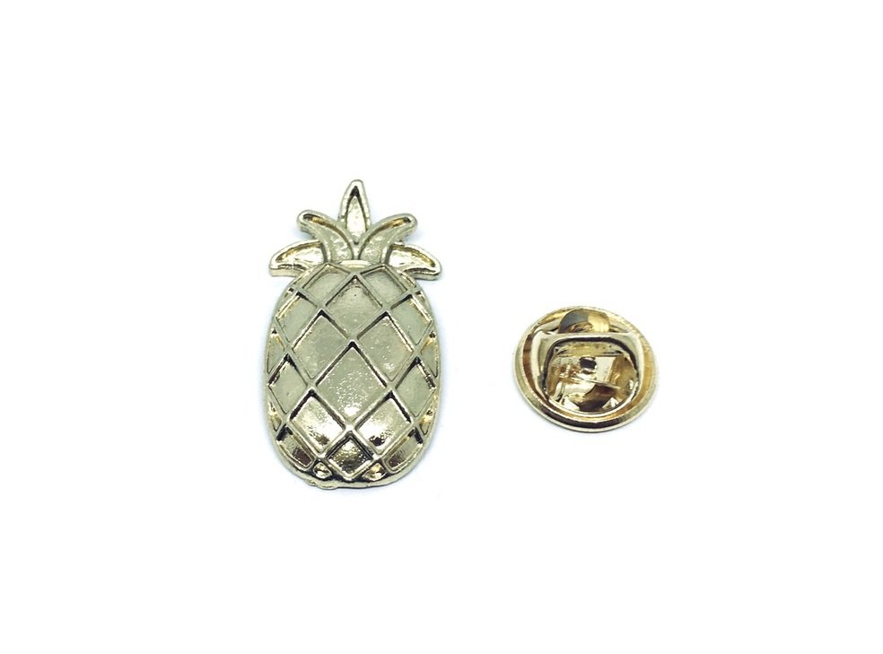 Gold Pineapple Lapel Pin FINOX