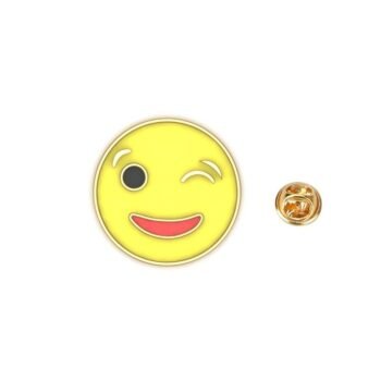 Enamel Smiley Face Pins