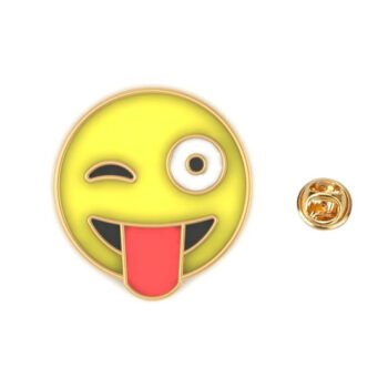 Smiley Face Enamel Pin