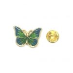 Green Butterfly Pin Badge