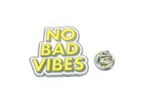 'No Bad Vibes' Enamel Pin