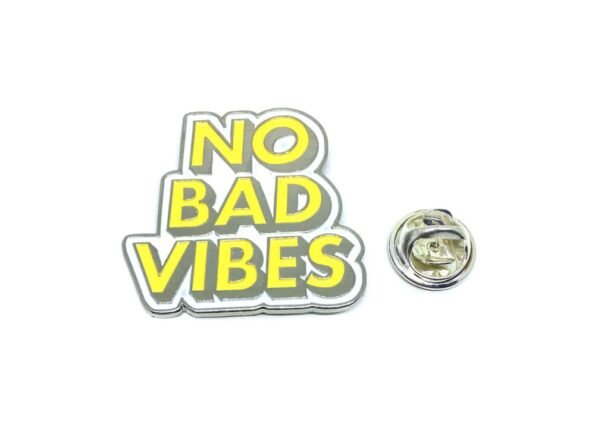 'No Bad Vibes' Enamel Pin