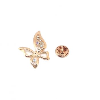 Crystal Butterfly Pin