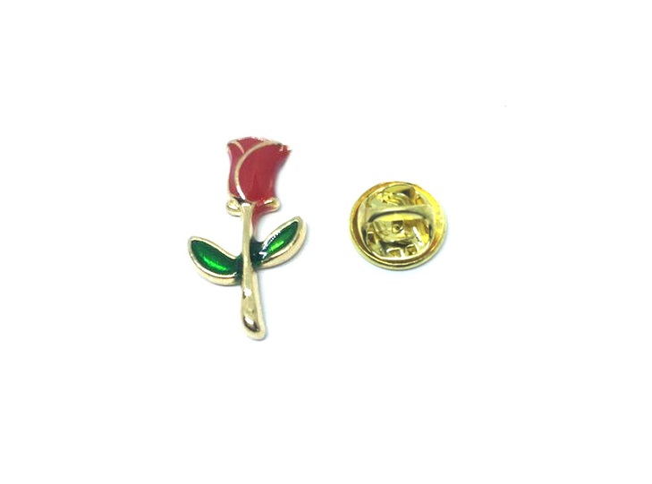 Small Red Rose Pin