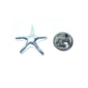Silver plated Starfish Pin
