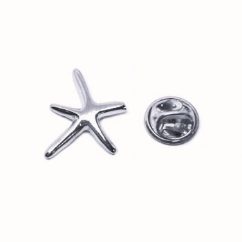Small Silver Starfish Pin