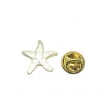 White Starfish Pin