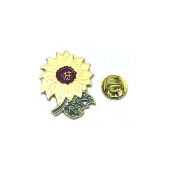 Enamel Sunflower Lapel Pins