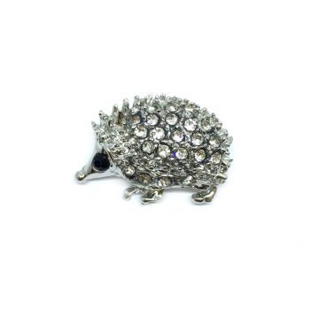 Rhinestone Hedgehog Pin