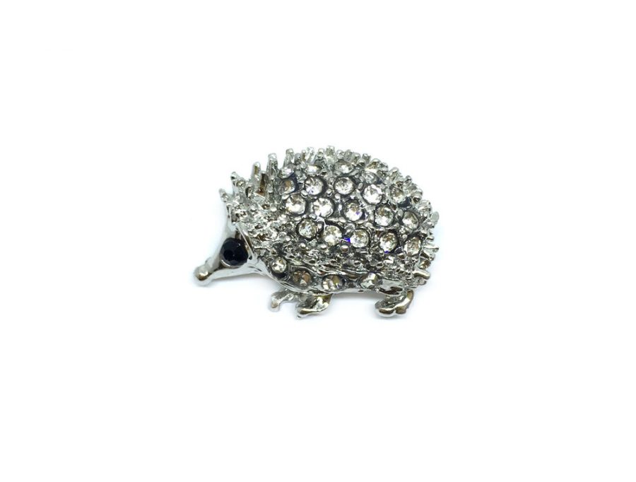 Rhinestone Hedgehog Pin