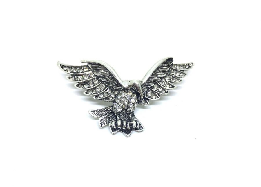 Rhinestone Eagle Pin