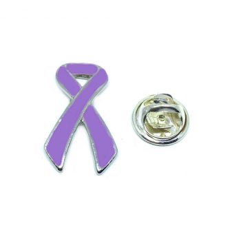 Lavender Ribbon Pin