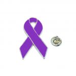 Purple Ribbon Lapel Pins