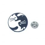 Black And White Cat Pin