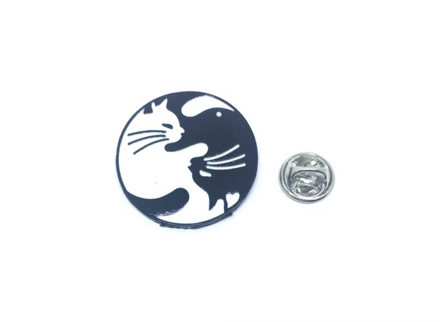 Black And White Cat Pin