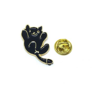 Black Cat Lapel Pin