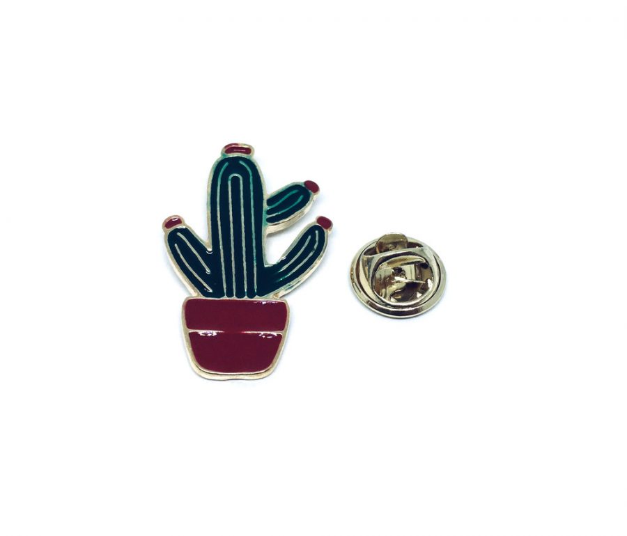 Cactus Enamel Lapel Pin