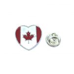 Canada Flag Heart Pin