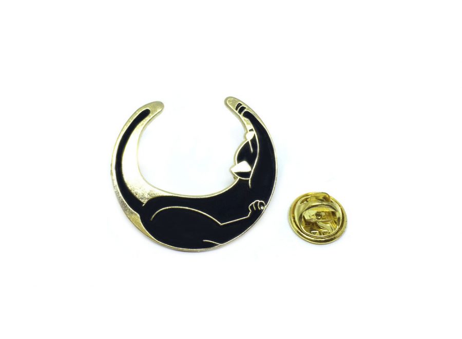 Cat Moon Pin